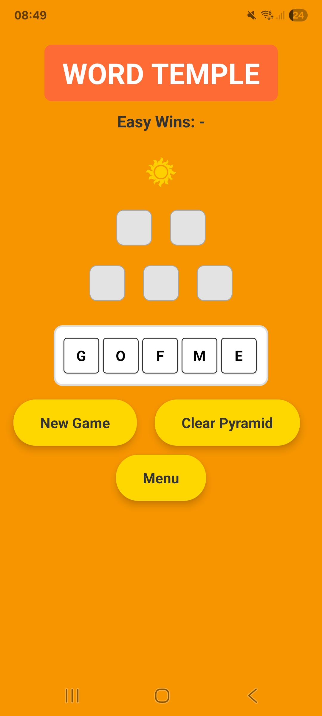 Word Temple Easy Mode